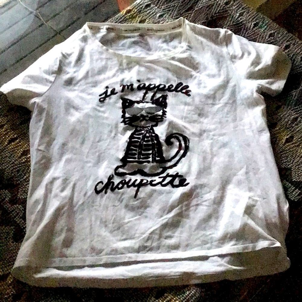 Karl Lagerfeld t shirt La Choupette ♥️ 🐈‍⬛